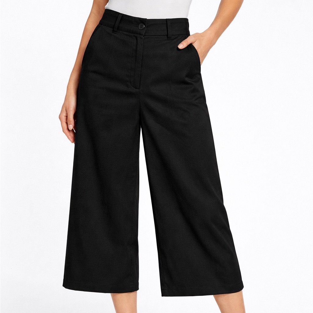 Simply Vera Vera Wang Women's Black Cropped Pants
